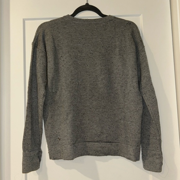 Lululemon Grey Speckled Merino Wool Sweater - Picture 2 of 5